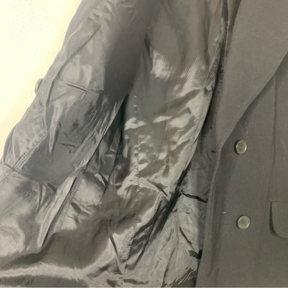 Valentino Black Wool Blazer Button Jacket Size 8 - Picture 6 of 10